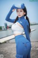 Zzyuri 쮸리, [SAINT Photolife] Loose and Tight Refreshing Blue Set.02 P17 No.71a37f Image No. 51