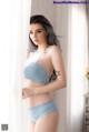 Beautiful Jessie Vard seductive with blue lingerie (13 photos) P11 No.bf1a95