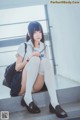 Coser @ 桜 桃 喵 Vol.074: 蓝白 水手服 (39 photos) P13 No.1cdd70 Image No. 53