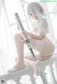 蠢沫沫 Cosplay 2B 白婚纱 P36 No.c4e09f