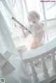 蠢沫沫 Cosplay 2B 白婚纱 P47 No.dd4042