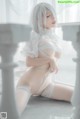 蠢沫沫 Cosplay 2B 白婚纱 P12 No.3f2dc5