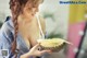 Mon 2K (Tran Ngoc Anh) poses sexy with durian fruit (15 photos) P12 No.4b3b0b Image No. 7